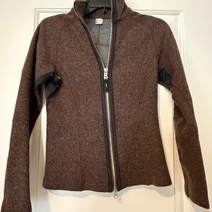 Bogner Brown Wool Blend Midlayer Size 6